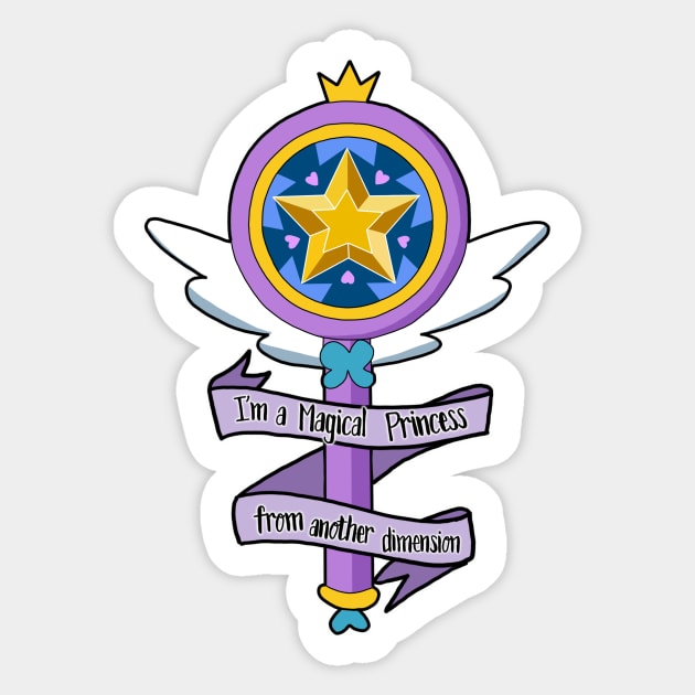 Magical Princess from another dimension Sticker by LadyTsundere